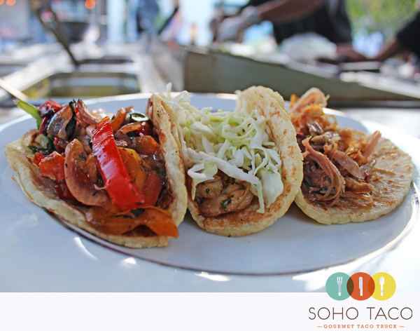 SoHo Taco Gourmet Taco Cart Catering & Food Truck - Santa Ana - Orange County - Trio of Tacos - 001