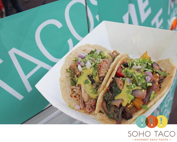 SoHo Taco Gourmet Taco Truck - OC Fair & Event Center - Costa Mesa - Orange County - Carnitas & Veggie Tacos