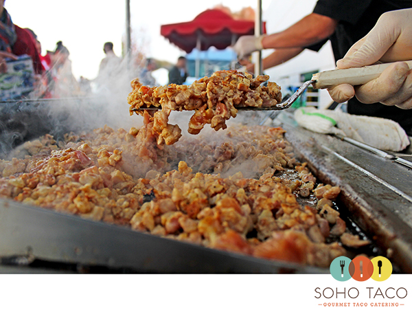 Grilling our signature pollo asado taco for a corporate event last month in Irvine.