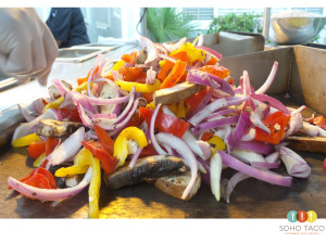 SOHO TACO Gourmet Taco Truck - Redondo Beach - Veggies On The Grill