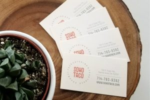 SOHO TACO Gourmet Taco Catering - Modernized Business Cards