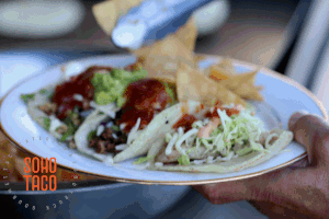 SOHO TACO Gourmet Taco Catering - Cerritos Library - Adding More Chips