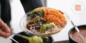 SOHO TACO Gourmet Taco Catering - Fullerton Arboretum Wedding - Adding Guacamole